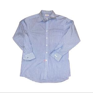 Men’s IZOD Blue plaid pattern button down shirt